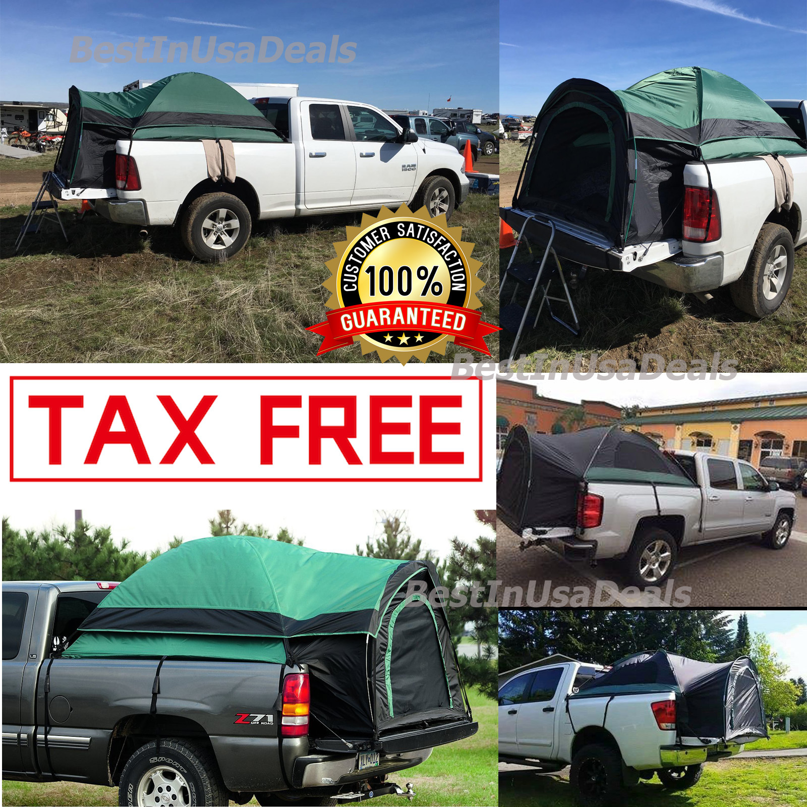 Pick Up Truck Bed Tent Suv Camping Outdoor Canopy Camper Pickup Cover Tents Roof For Sale Online Ebay