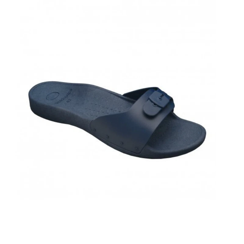 Scholl Gerry Sandali Senza Cinturino – Comodi E Regolabili Con Fibbia – Colore Nero, Numero 46 – Tacco Piatto 2.5 Cm