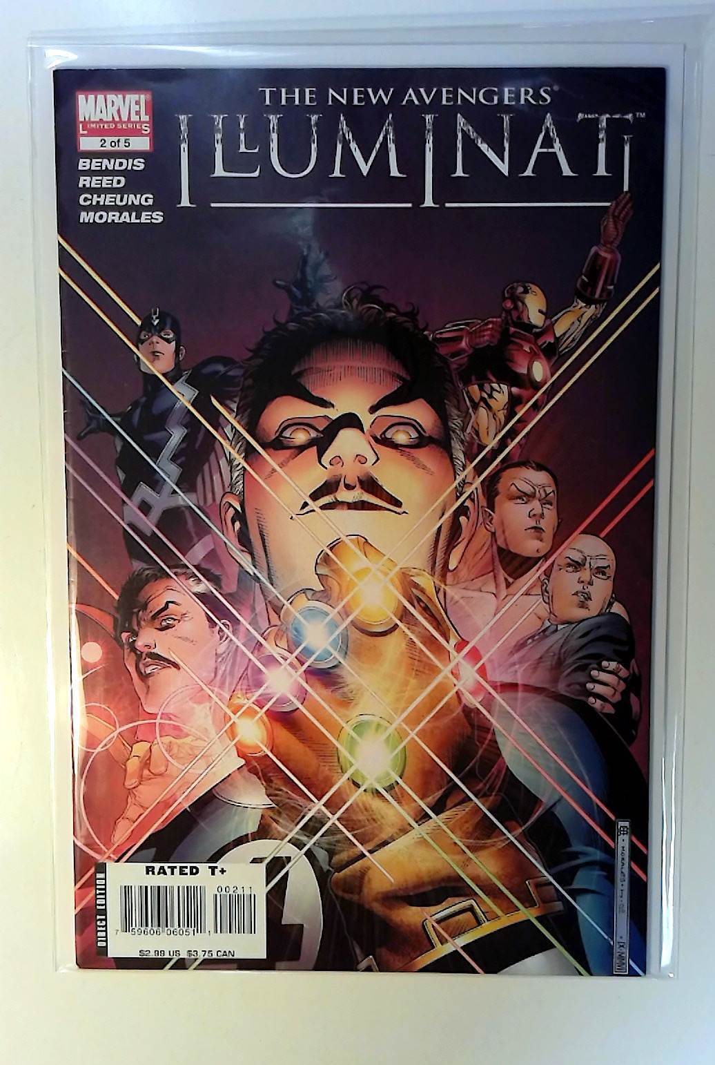 New Avengers: Illuminati #2 Marvel Comics (2007) VF+ 1st Print Comic Book