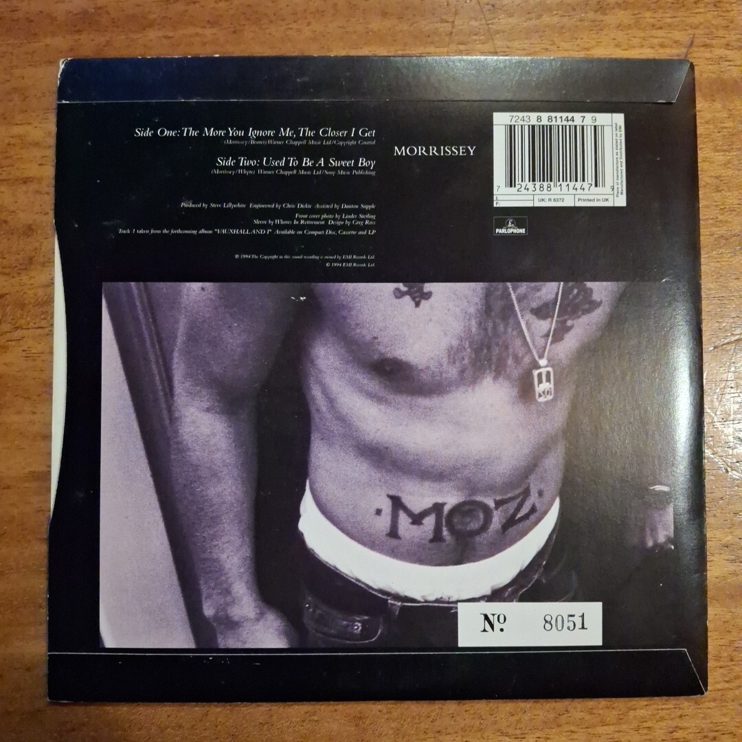 Morrissey. The More You Ignore Me, The Closer I Get. 7