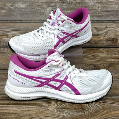 Asics Gel Contend White/Purple Running Shoes Sneakers