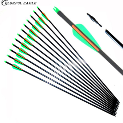 New 28''29''30''31.5'' Fiberglass Arrow Archery Arrows Bow Hunting & Screw Tips