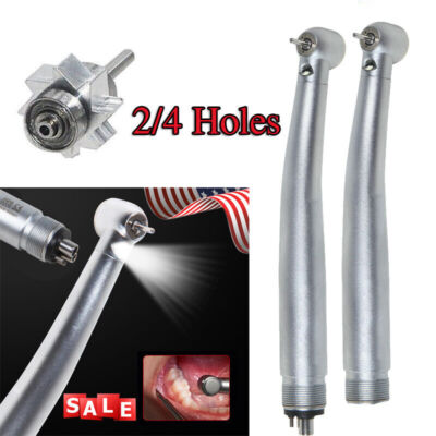 NSK Style Dental Fiber Optic High Speed Turbine with LED Light Handpiece 4 H 2 H