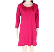 The North Face Women's Hooded Elmira 3/4 Sleeve Sweater Dress Pink Size Small