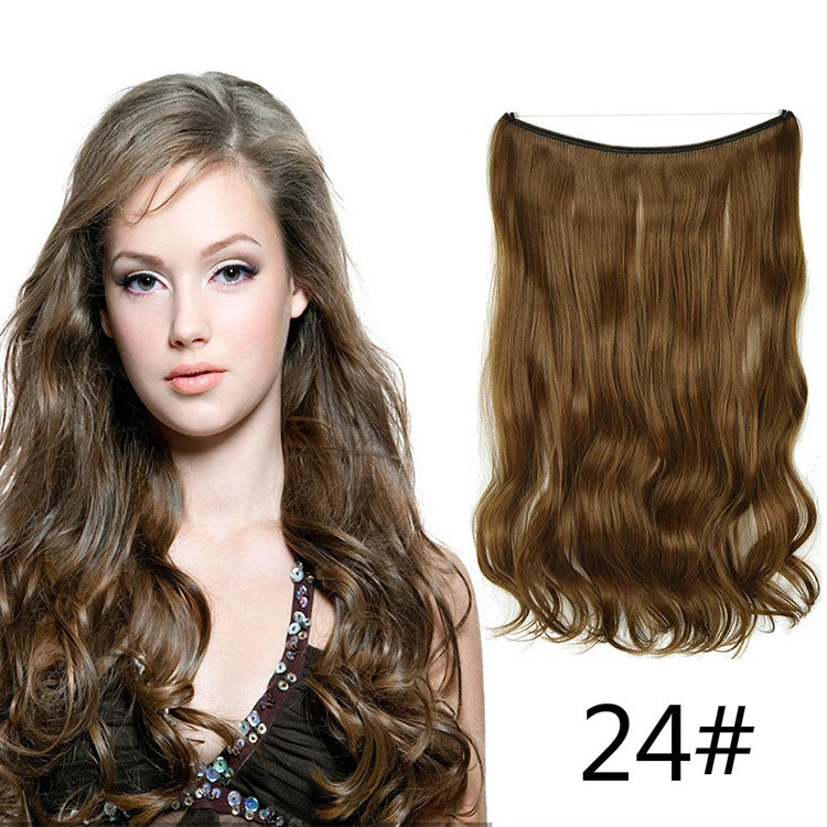 女士长卷发波浪发片合成耐热假发(24 色) — 第 4/4 张图片