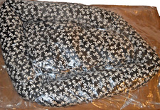 LETTO CUSCINO DIVANO AD ANGOLO MODELLO TESCHIO NERO BIANCO CANI GATTI Ø 60 CM