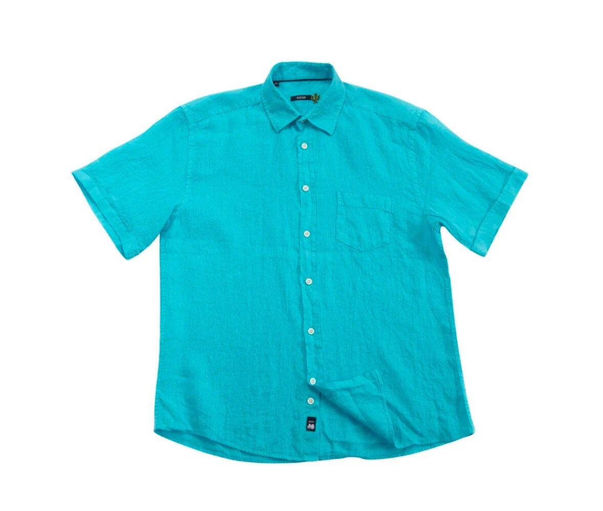 Benson Miami Short Sleeve Linen Shirt Size L BNWT