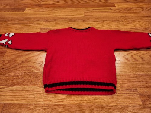 Disney 101 Dalmatians KIDS Sweater Size S 4/5 Preowned Pullover Red 90's Jet Set - Picture 22 of 23