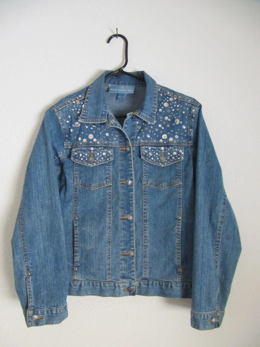 Bling denim best sale jacket