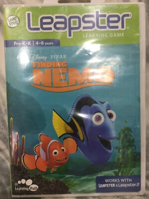 Leap Frog Leapster Learning Disney Pixar Finding Nemo Ages 4-6 (Leapster, 2008) 