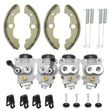 Front Brake Wheel Cylinders & Shoes Pin Kit for Honda Foreman 450 TRX450 1998-04