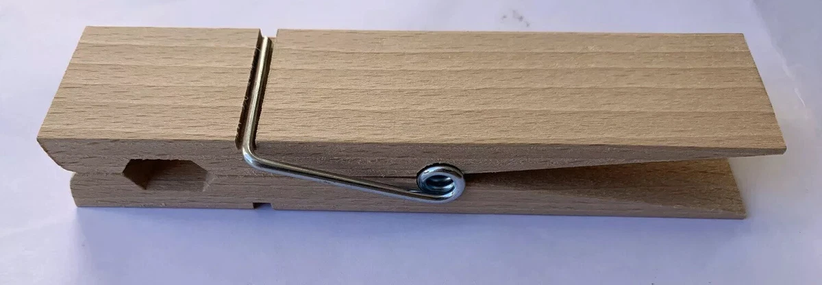 100 Stück Wäscheklammern Holz 7,3 Cm,10 Farben Holzklammern Bunt