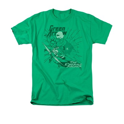 DC COMICS GREEN ARROW EMERALD ARCHER Licensed Men's Graphic Tee Shirt SM-5XL