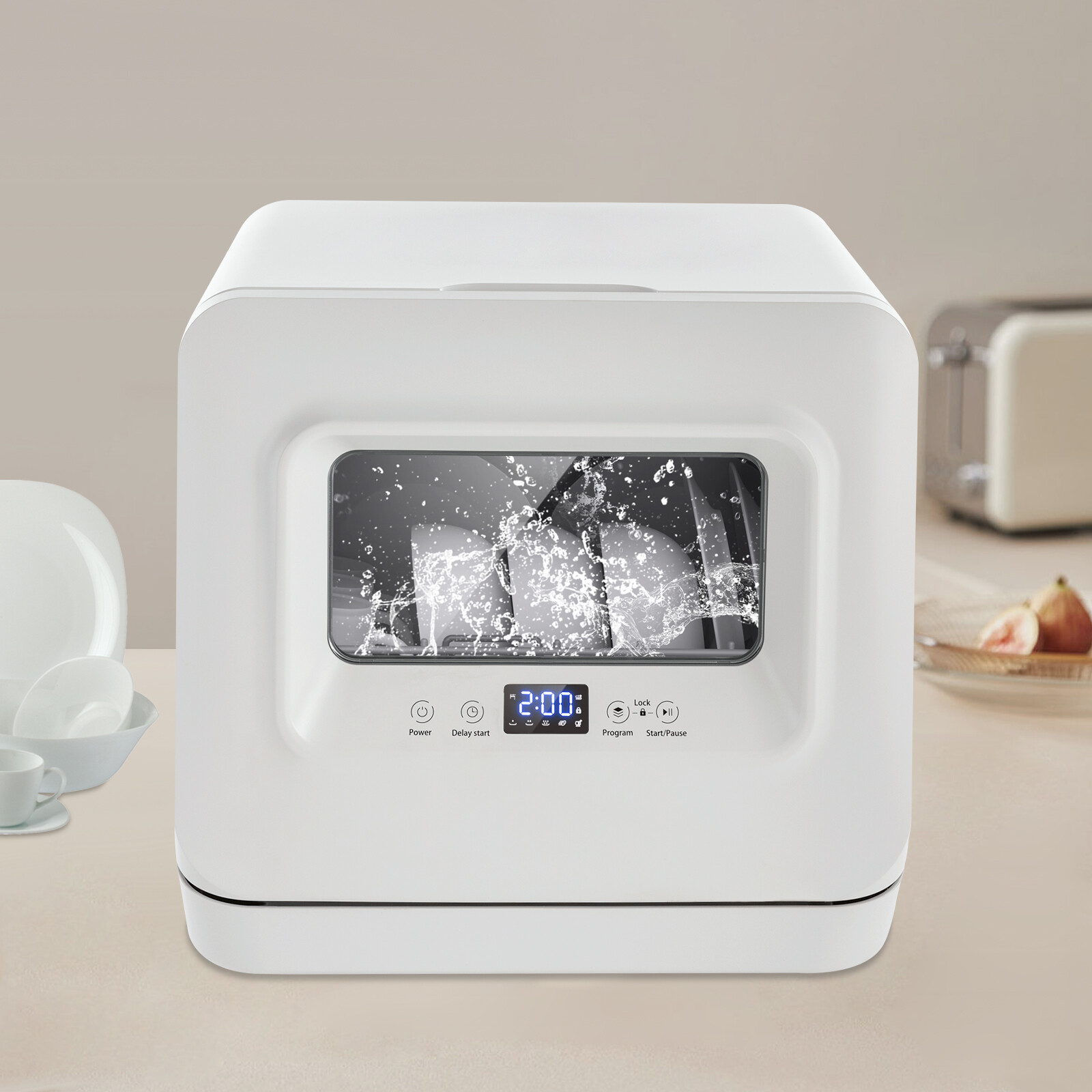 Portable Compact Countertop Mini Dishwasher with Water Tank LeakProof