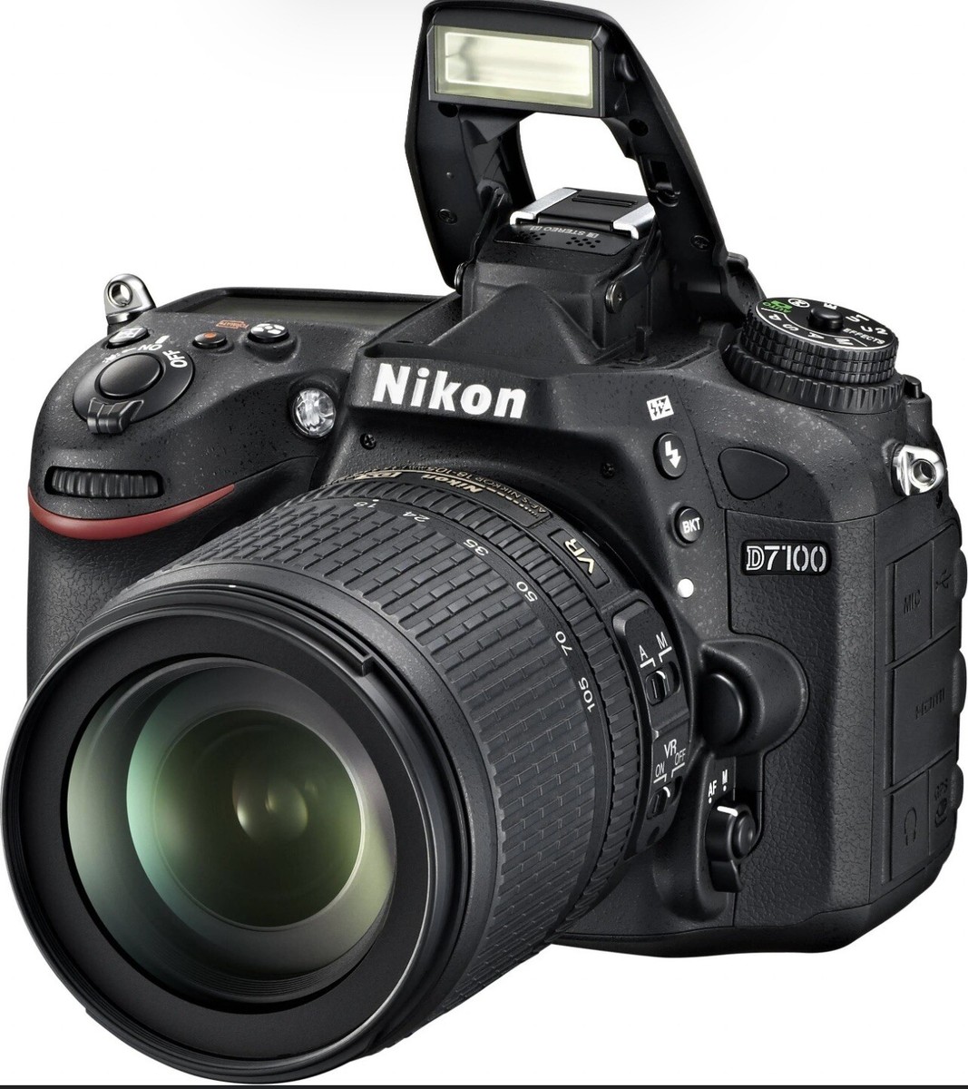 Nikon D7100 24.1MP Digital SLR Camera w/ AF-S 18-55mm And 55-300mm