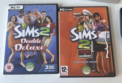 Die Sims 2 Double Deluxe (PC-Spiel) + 3x Erweiterungspacks. Nachtleben, Feier
