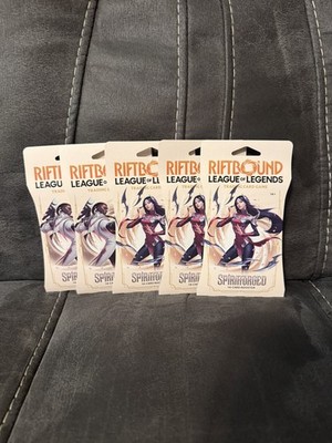 Riftbound TCG League of Legends Spiritforged Sleeved Booster Pack Lot X5