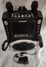 Karaoke USA GF829 System DVD/CDG/MP3G Player 7" Color Screen 2 Mics  Songs