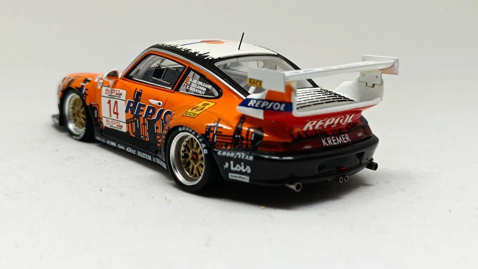 Porsche 911 GT2 EVO BPR 1996 Bouchut-Saldaña-Orleans 4 H Monza Spark Lim Ed 1:43 - Imagen 3 de 4