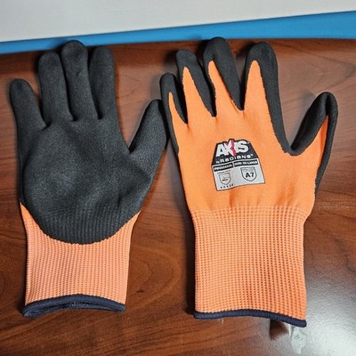 12 Pairs - Axis Radians RWG559XXL 2XL Gloves ANSI Cut A7 Sandy Nitrile Coated