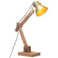 Schreibtischlampe Industriestil Messing Rund E27 Tischlampe Leselampe Vidaxl