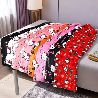 Hello-Kitty Plüsch Schlafhose für Mädchen und Frauen - Niedliche Cartoon Lounge