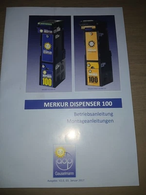 adp Geldspielautomat Merkur Dispenser 100 Betriebsanleitung Montageanleitung - Bild 1 von 4