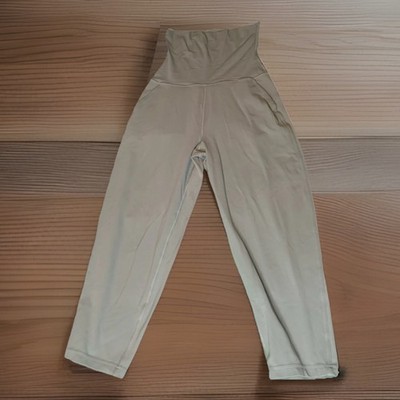 Lululemon Woman s Align Ribbed Waist Cropped Jogger Tidewater Teal Size 4