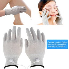Professioal 1 Pair Reusable Electrode Gloves Electrical Therapy Gloves Home Use