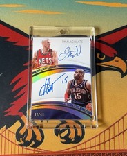 2016 Jason Kidd Vince Carter Panini Immaculate Dual ON-CARD Auto /49🔥WOW🔥RARE!