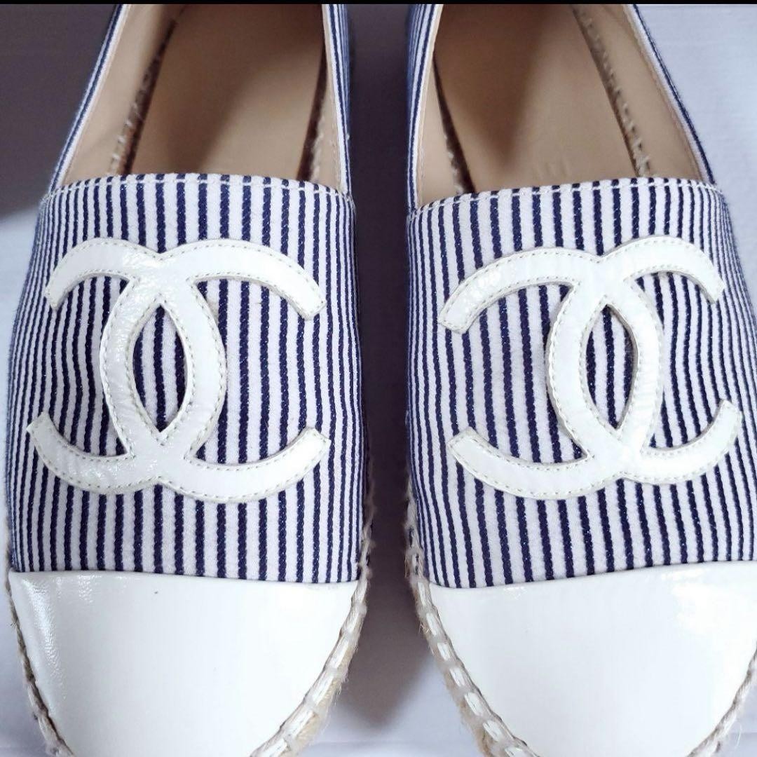 Chanel Sneaker Shoes Bicolor With Coco Mark Size 35 US About5 For Women thumbnail 5