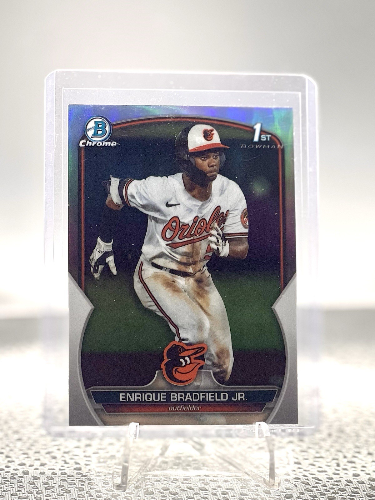 2023 Bowman Draft ENRIQUE BRADFIELD JR 1st Bowman Chrome Refractor #BDC-188 RC