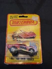 VINTAGE 1980 MATCHBOX No. 48 RED RIDER HOT ROD ON CARD
