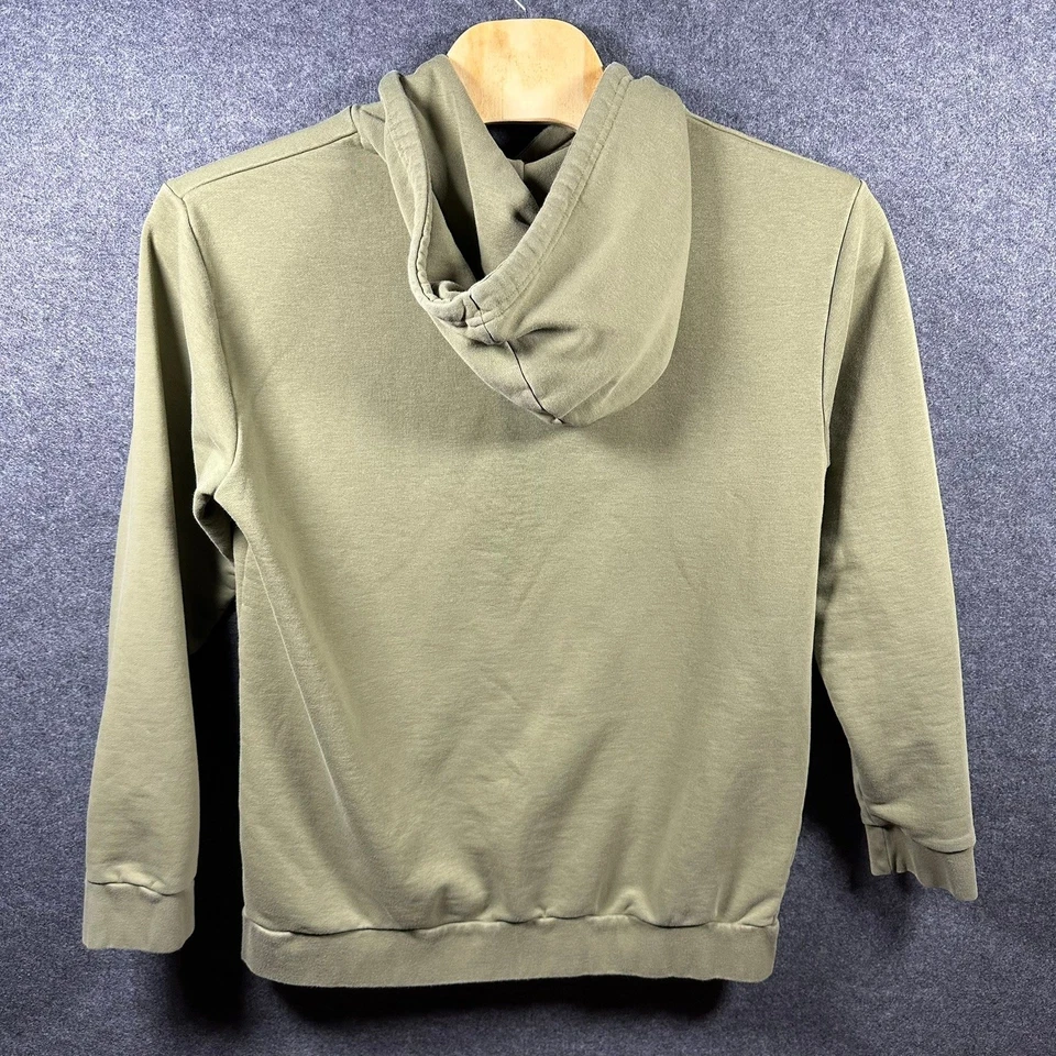 Sudadera con Capucha Kappa Vintage Para Hombre Caqui Verde Pullover Sudadera Logo XXL 2XL Foto 2 de 4