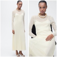 MANGO Semi-transparent Dress, Size XS