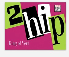 2Hip King Of Vert vision BMX Old School Retro Sticker Decal