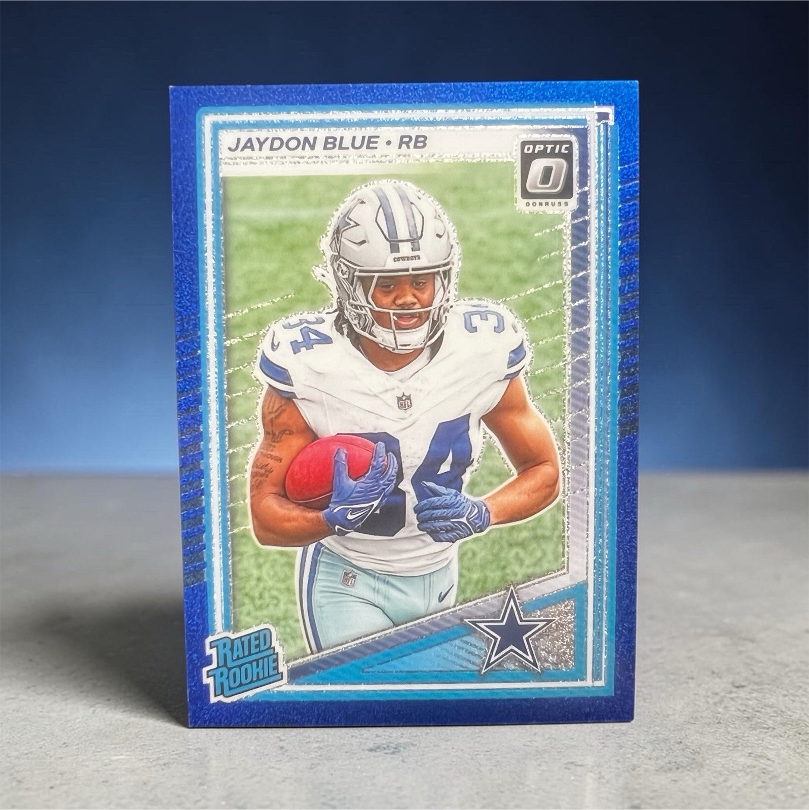 Panini Donruss Optic 2025 Rated Rookie BLUE GLITTER Jaydon Blue Cowboys