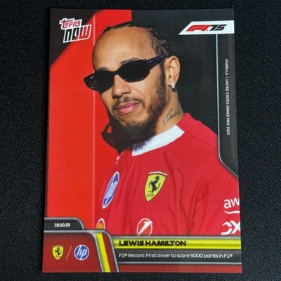 2025 Topps Now Formula 1 - Lewis Hamilton #70 F1 Record 5000 Points 