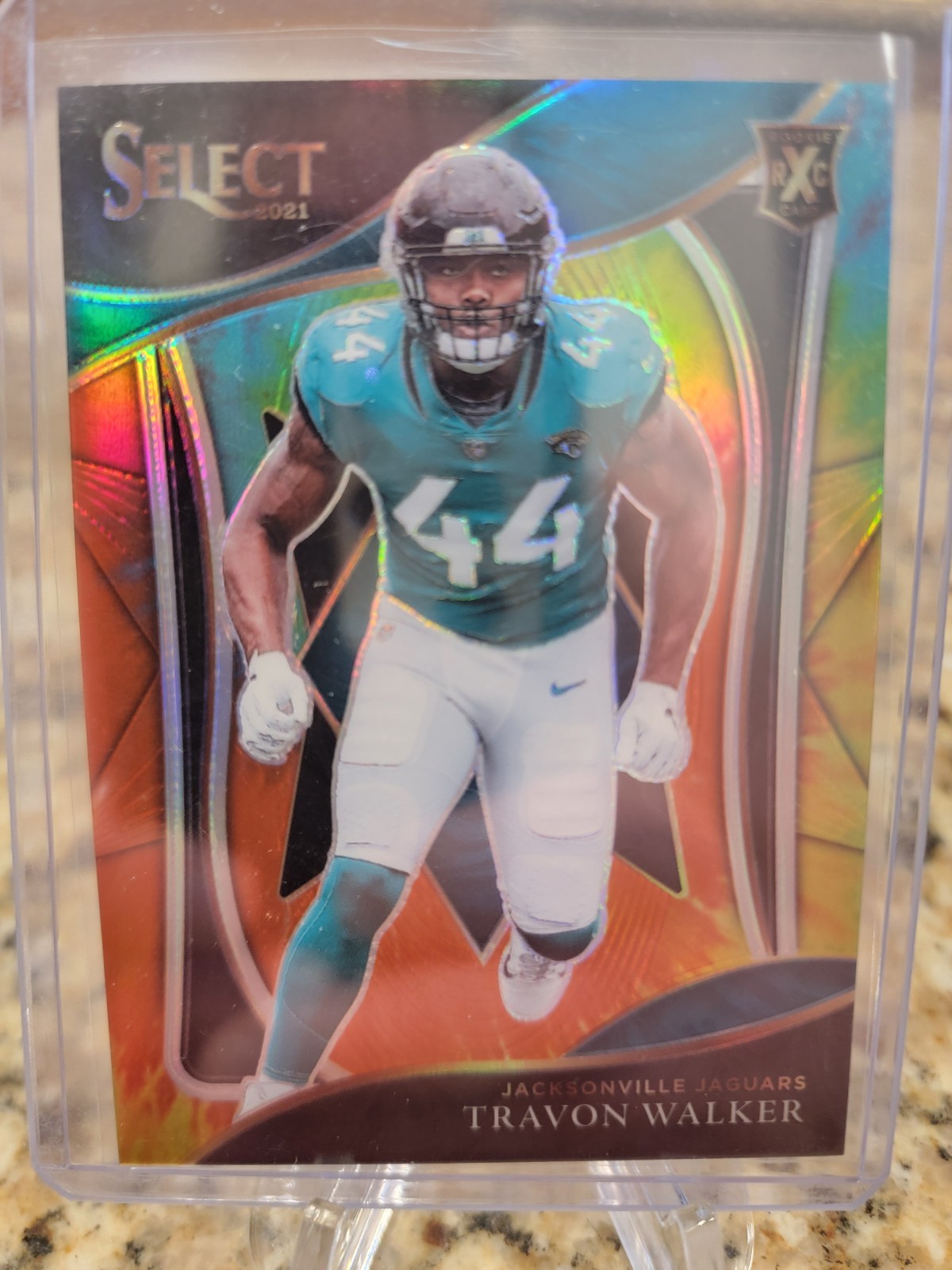 2021 Panini Select XRC Tie-dye /25 Prizm Travon Walker #418 Jaguars