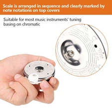 Sensitive Chromatic 13 Pitch Pipe Tuner C-C Tuning Tool with Case Instrument