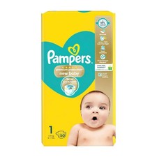 Pampers Premium Protection New Baby Size 1 - 50 Nappies Essential Pack 0.20 per nappy