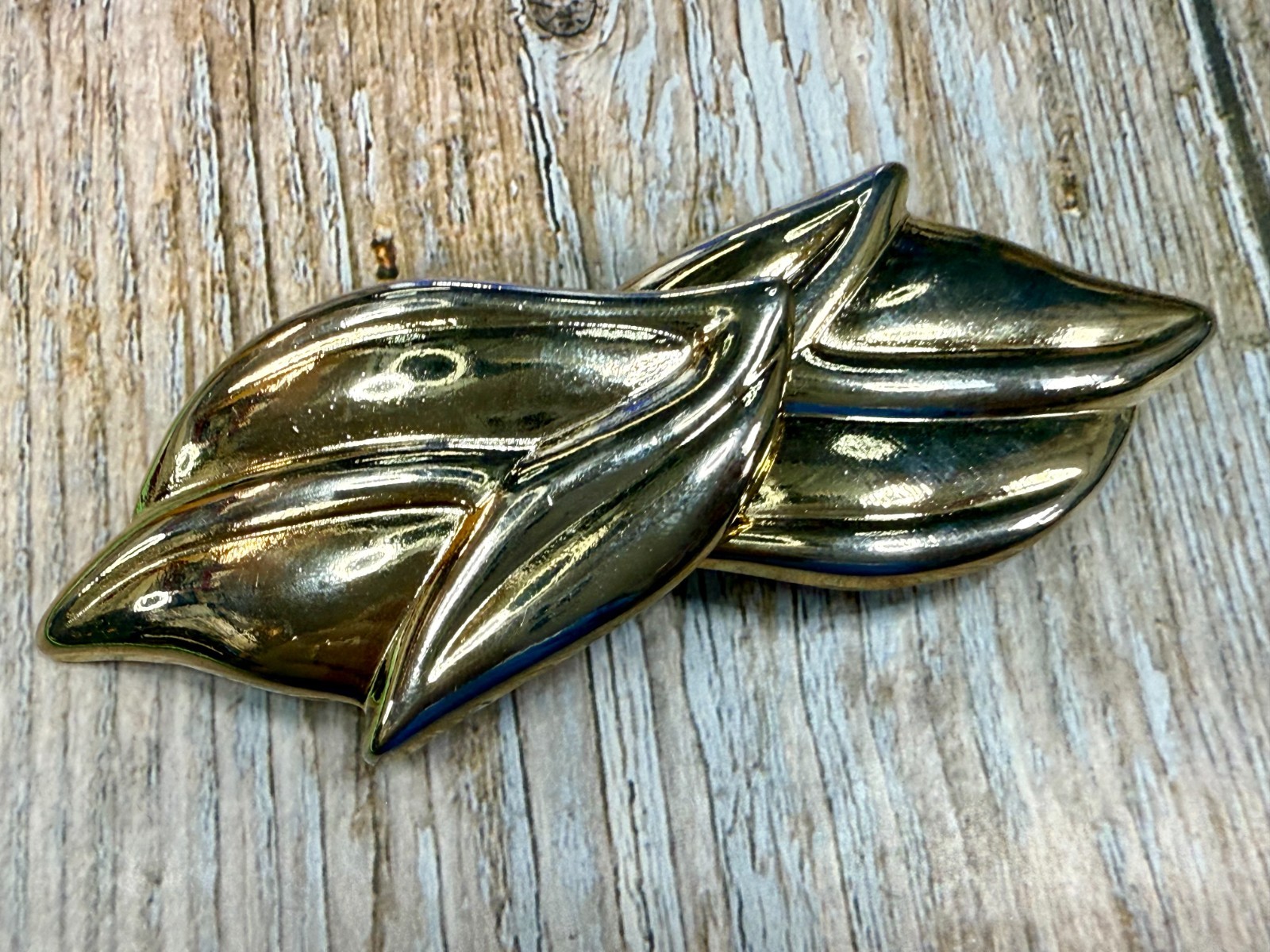 Floral Leaf Pattern Interlocking Two Piece Vintag… - image 18