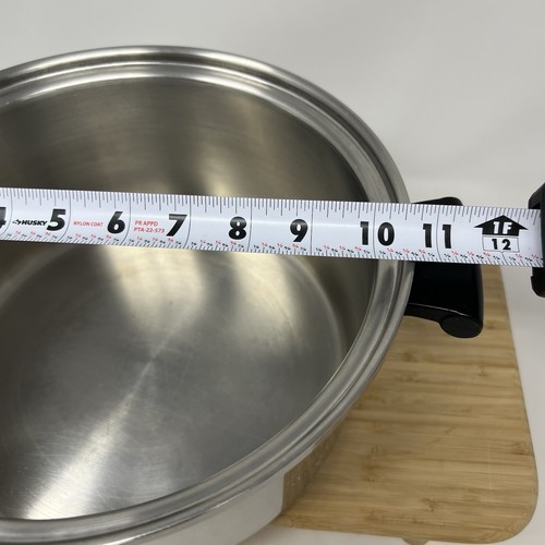 Amway Queen 5 Piece Pot And Pan Set Lids 18/8 Stainless Steel USA Made Vintage - Picture 7 of 20