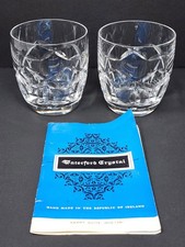 Set Of 2 Waterford Kerry 9 Oz Old Fashioned Drinking Glasses Crystal Ireland