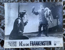 Son of Frankenstein original vintage French Lobby Card Boris Karloff
