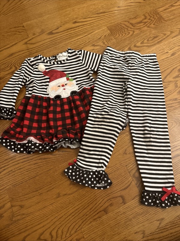 Girls' Rare Editions Christmas Matching Set Size 6