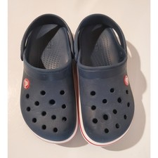 Crocs Kids Bayaband Lightweight Waterproof Clogs Size 13 Navy Blue Comfort Shoes