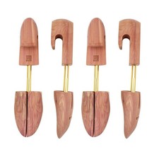 mens shoe trees Red Cedar Wood Single Tube with Split Toe Design 2PKS