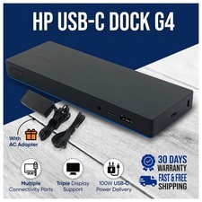HP USB-C Dock G4 for ZBook 14u 15u 15 17 G5 x2 G4 Laptop w/ AC Adapter