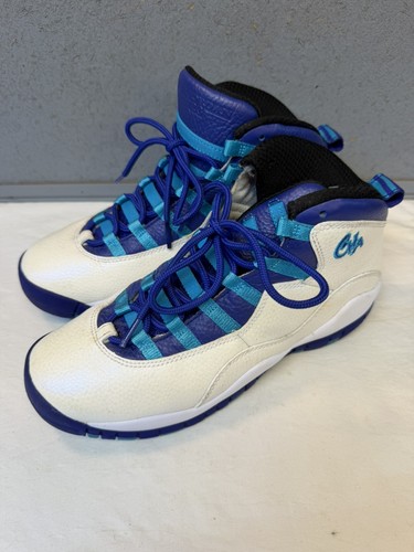 Air Jordan 10X Retro Hornets Sneakers / 310806-107 / Size US 6Y / Great Shape!